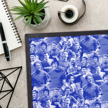 Rangers Montage - Retro Door Mat - 60cm x 40cm