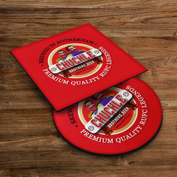 Rotherham Chuckle - Football Coaster - Square Or Circle