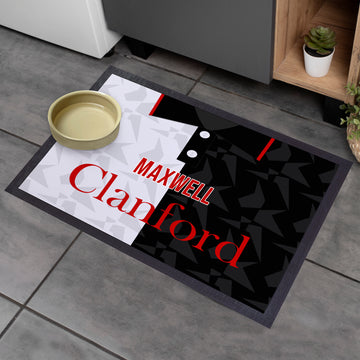 St Mirren 1994 Home Shirt - Personalised Retro Door Mat - 60cm x 40cm