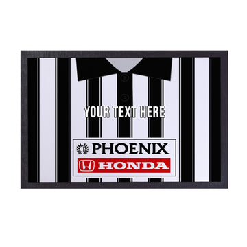 St Mirren 1995 Home Shirt - Personalised Retro Door Mat - 60cm x 40cm