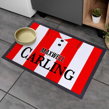 Stoke - 1994 Home Shirt - Personalised Retro Door Mat - 60cm x 40cm