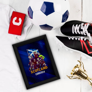Scotland 2024 Euros - A4 Metal Sign Plaque - Frame Options Available