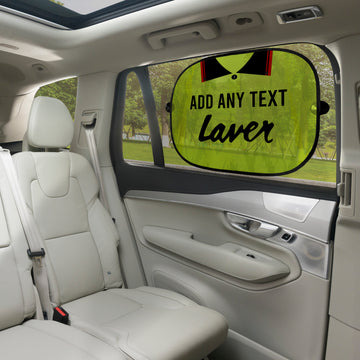 Sheffield 1990 Away Shirt - Personalised Retro Football Car Sun Shade - Set of 2