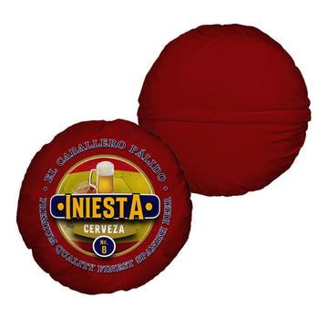 Spain Iniesta  - Legend Collection - Circle Cushion 14"