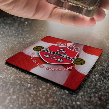 Sunderland Til - Football Coaster - Square Or Circle