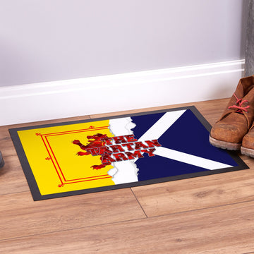 The Tartan Army Rip Door Mat - 60cm x 40cm