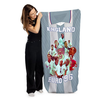 Football Art England Euro 1996 Beach Towel - 150cm x 75cm