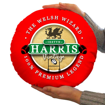 Wales Rugby League Harris - Legend Collection - Circle Cushion 14"