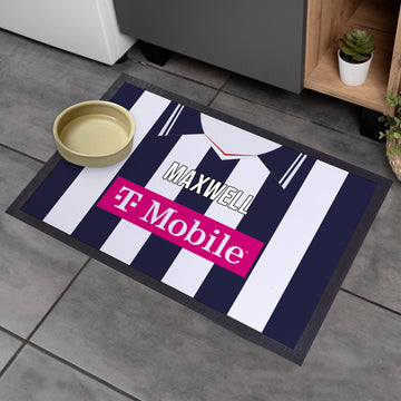 West Brom 2007 Home Shirt - Personalised Retro Door Mat - 60cm x 40cm