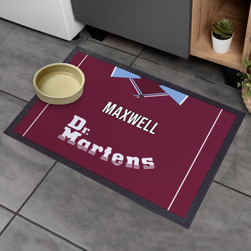 West Ham 2000 Home Shirt - Personalised Retro Door Mat - 60cm x 40cm