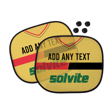 Watford 1986 Home Shirt - Personalised Retro Car Sun Shade