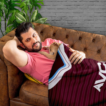 West Ham United FC - 1986 Home Shirt - Retro Fleece Blanket