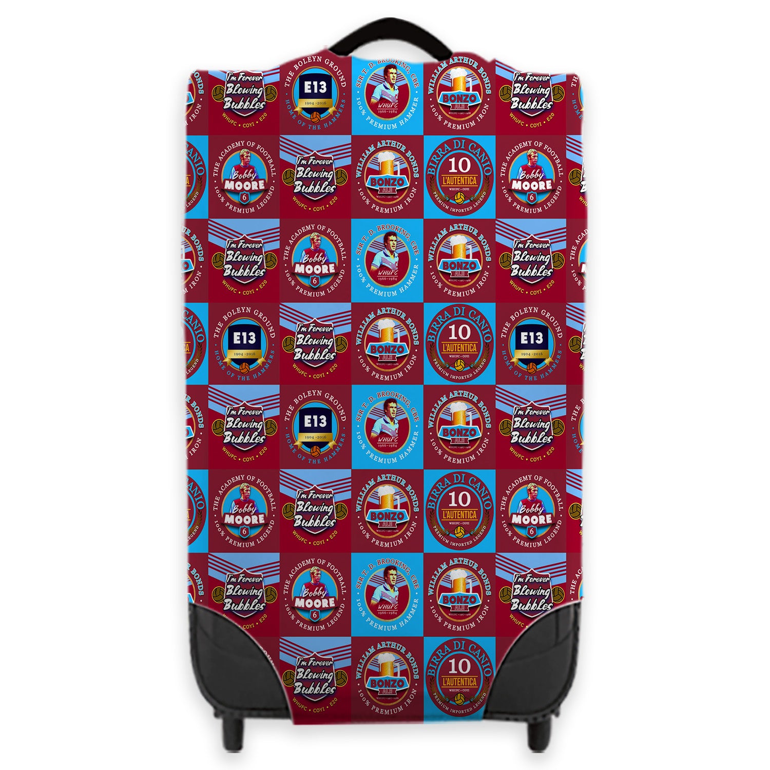 West Ham Football Legends Luggage Cover Sizes - Main Image
