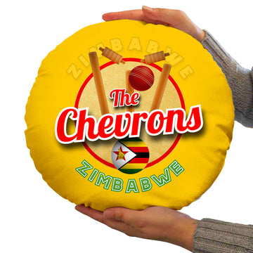 Zimbabwe Chevrons - Legend Collection - Circle Cushion 14"