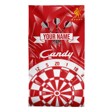 Darts Liverpool - 1989 Home - Personalised Lightweight, Microfibre Retro Beach Towel - 150cm x 75cm