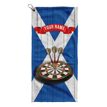 Scotland Flag - Personalised Darts / Golf Towel