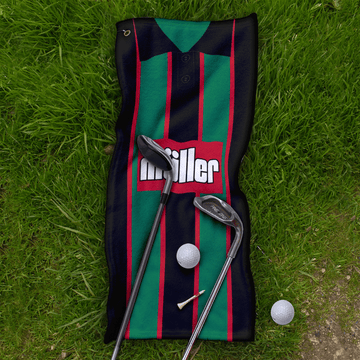 Aston Villa Retro Away Shirt Golf Towel