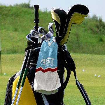 Aston Villa Golf Towel With Hanging Eyelet