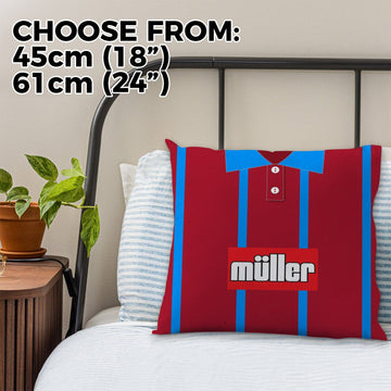 Aston Villa - 1993 Home Shirt - 45cm or 61cm Retro Cushion