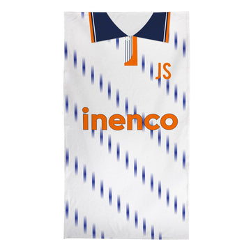 Blackpool - 1991 Away Shirt - Personalised Retro Beach Towel