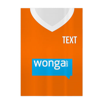 Personalised Blackpool - 2010 Home Shirt - A4 Metal Sign Plaque