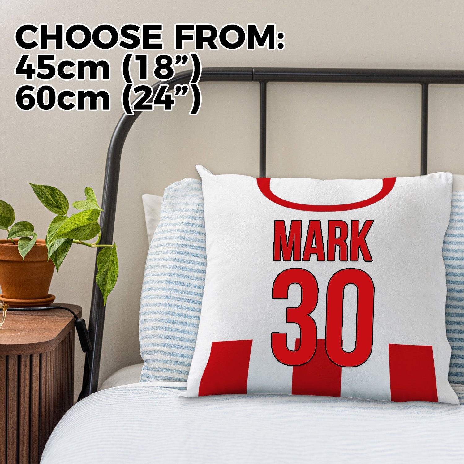 Brentford 1983 Home Shirt - 45cm or 61cm Retro Cushion