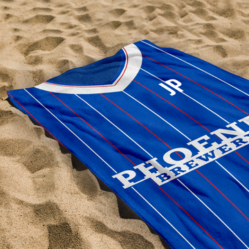 Brighton - 1983 - Home Shirt - Personalised Vintage Beach Towel
