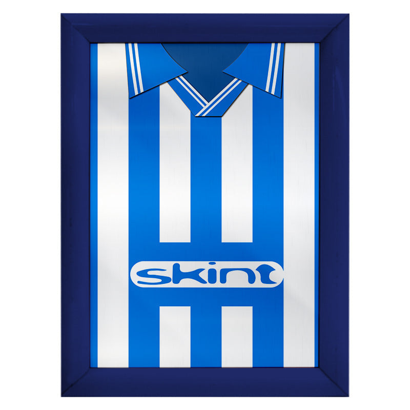 Personalised Brighton-1999 Home Shirt - A4 Metal Sign Plaque