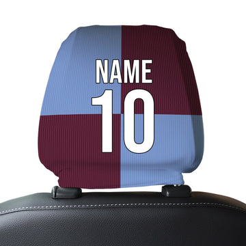 Burnley 1998 Home - Retro Football Shirt - Pack of 2 - Car Seat Headrest Covers