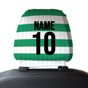 Celtic 1988 Home - Retro Football Shirt - Pack of 2 - Car Seat Headrest Covers