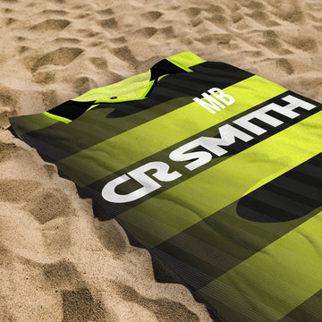 Celtic - 1997 Away Shirt - Personalised Retro Beach Towel