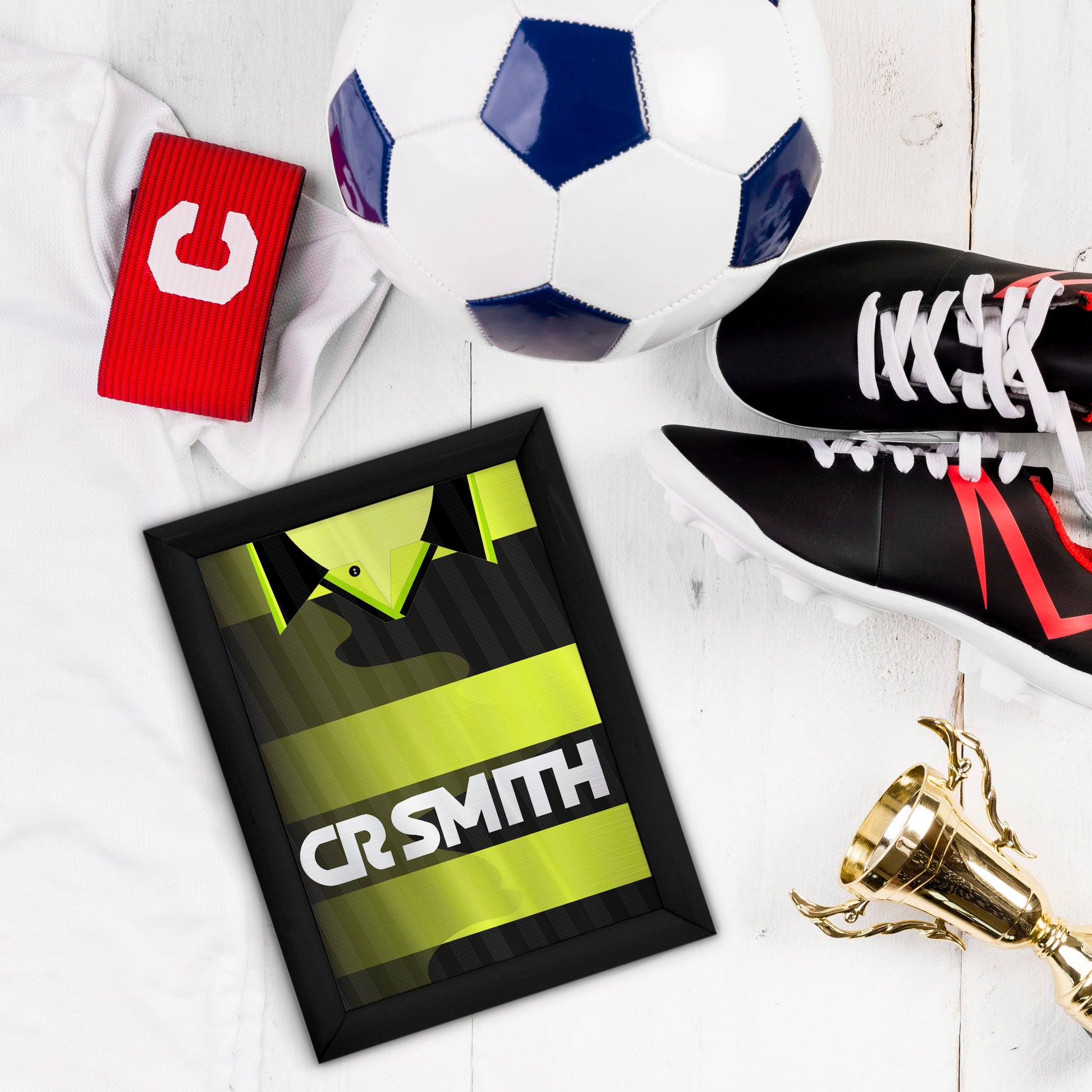 Personalised Celtic - 1997 Away Shirt - A4 Metal Sign Plaque