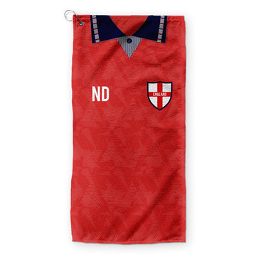 England - 1990 Away - Retro Golf Towel