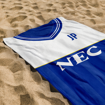 Everton - 1986 - Home Shirt - Personalised Vintage Beach Towel