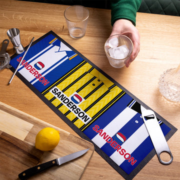Wednesday Retro Football Shirts - Personalised Bar Runner
