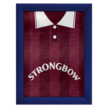 Hearts 1997 Home Shirt - A4 Personalised Metal Sign Plaque