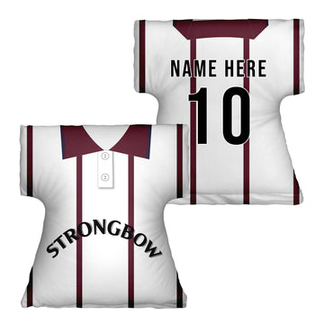 Hearts - 1994 Away Shirt - Personalised Retro Shirt Cushion