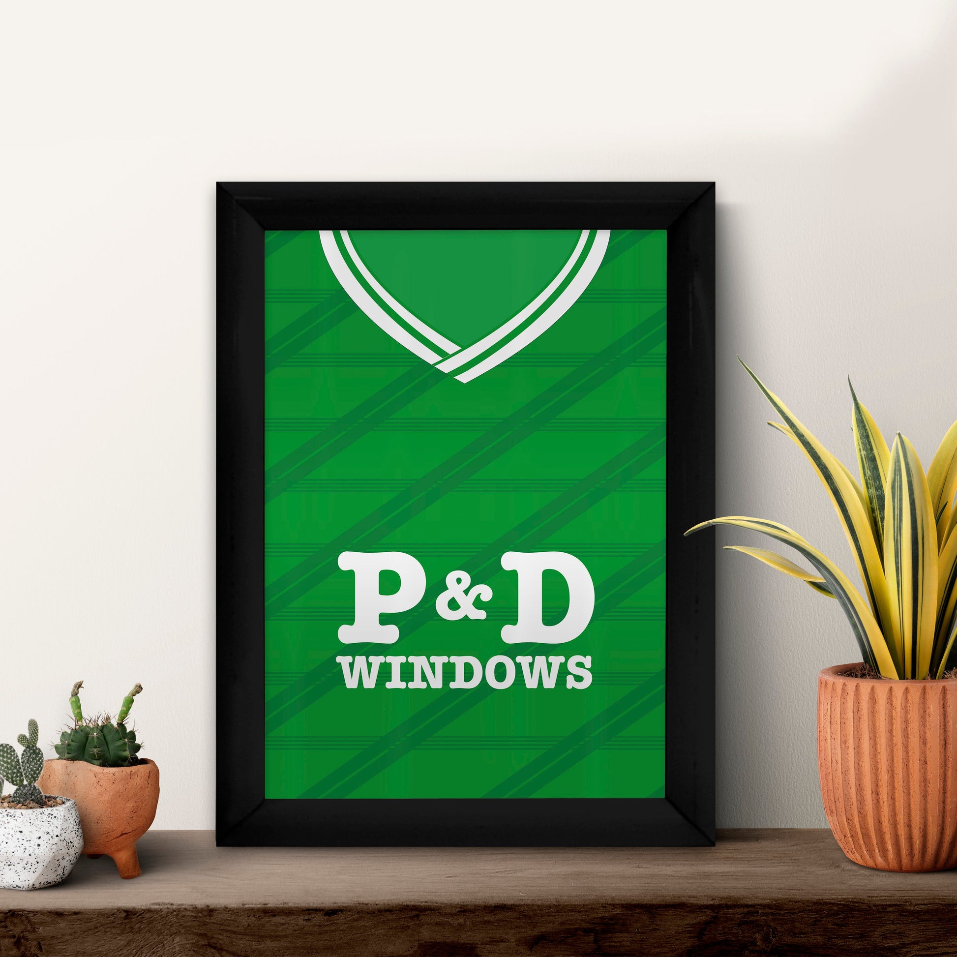 Hibernian 1988 Home Shirt - A4 Personalised Metal Sign Plaque