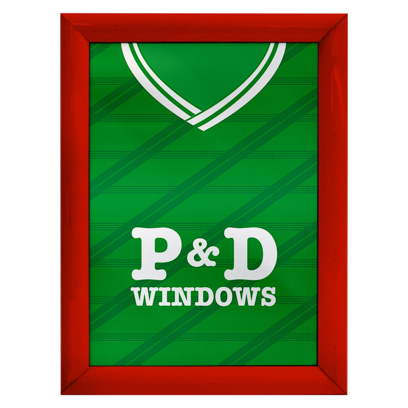 Hibernian 1988 Home Shirt - A4 Personalised Metal Sign Plaque