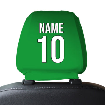 Hibernian 1988 Home - Retro Football Shirt - Pack of 2 - Car Seat Headrest Covers