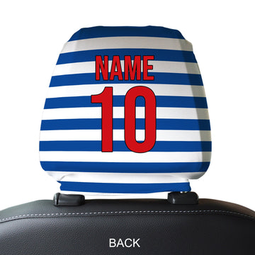 Kilmarnock 1985 Home - Retro Football Shirt - Pack of 2 - Car Seat Headrest Covers