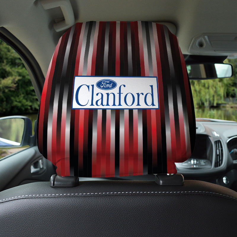 St Mirren 1994 Away Shirt - Retro Football Shirt - Pack of 2 - Car Seat Headrest Covers