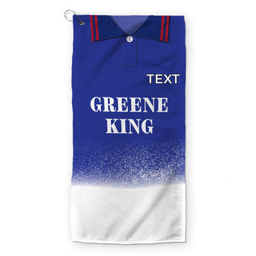 Ipswich Town 1996 Home Shirt - Retro Lightweight, Microfibre Golf Towel