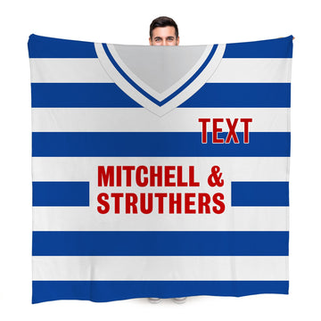 Kilmarnock 1985 Home - Personalised Retro Fleece Blanket 150cm X 150cm