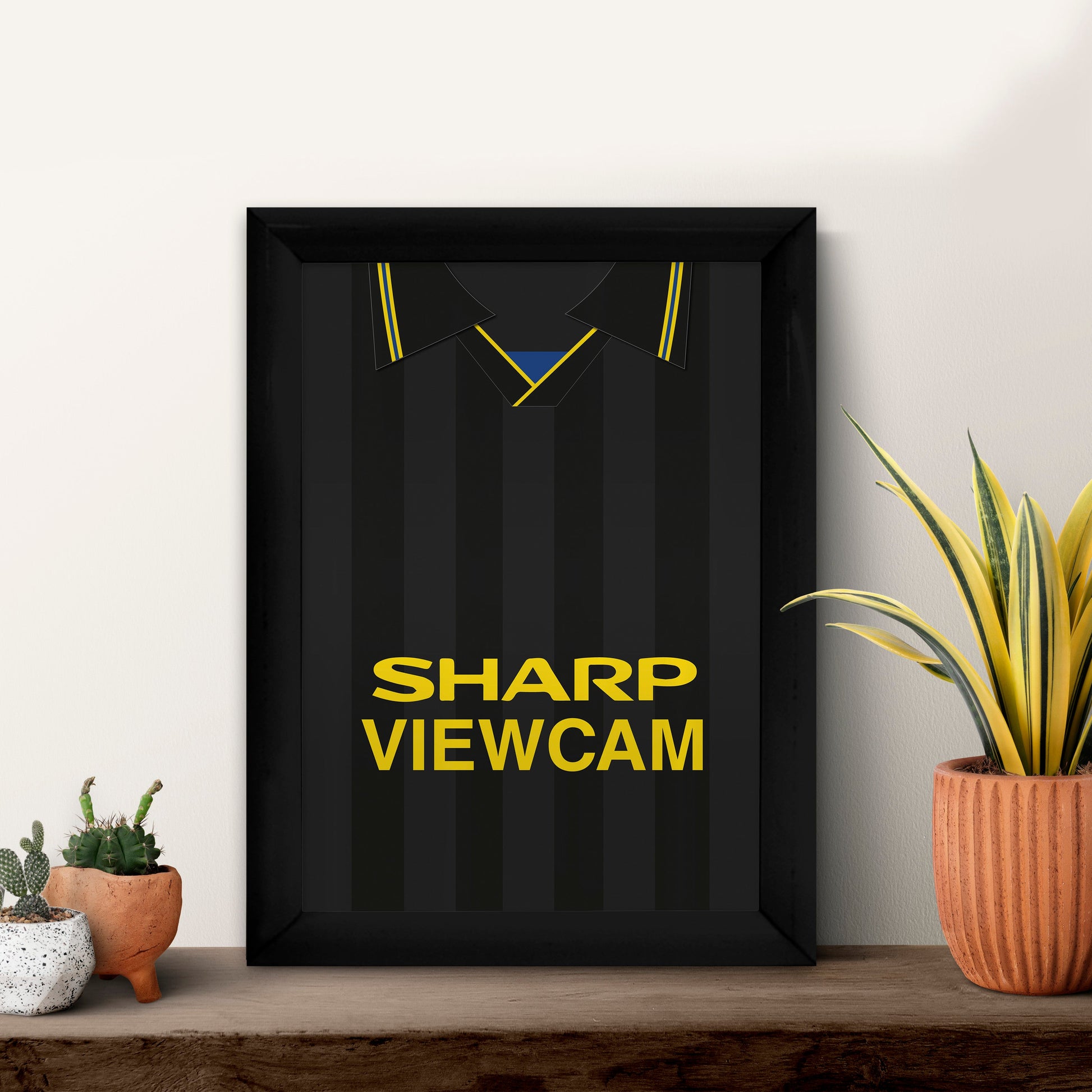 Personalised Man United - 1994 Away Shirt - A4 Metal Sign Plaque