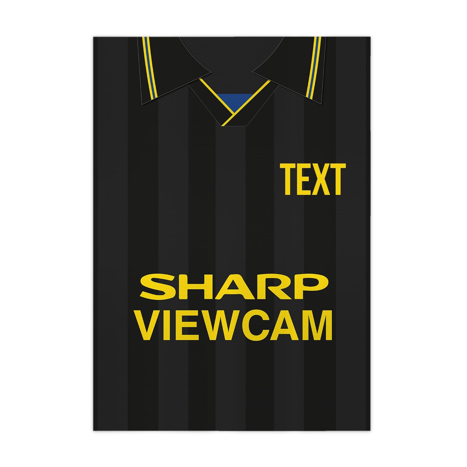 Personalised Man United - 1994 Away Shirt - A4 Metal Sign Plaque