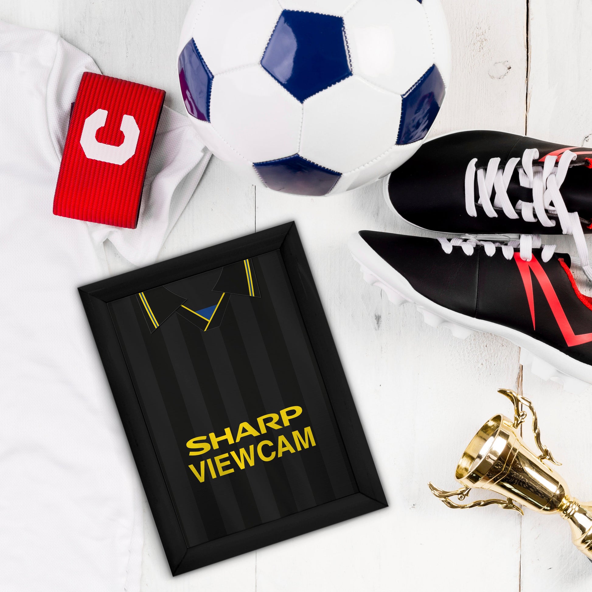 Personalised Man United - 1994 Away Shirt - A4 Metal Sign Plaque