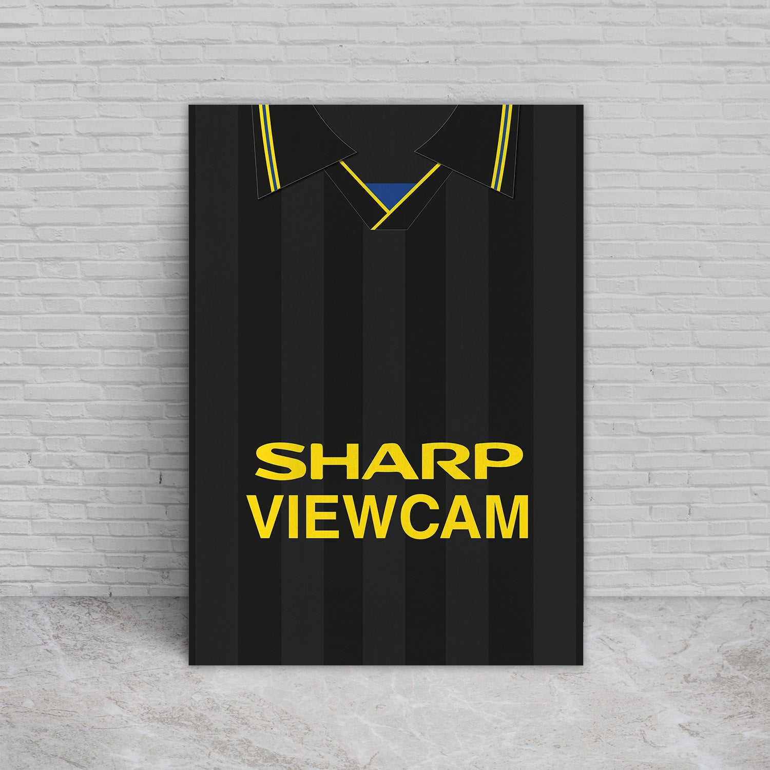 Personalised Man United - 1994 Away Shirt - A4 Metal Sign Plaque