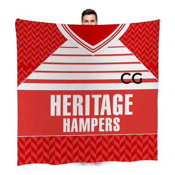 Middlesbrough - 1990 Home Shirt - Personalised Retro Fleece Blanket