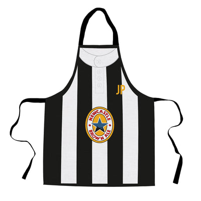 Newcastle - 1996 Home - Retro Football Novelty Water-Resistant, Lazer Cut (no fraying) Light Weight Adults Apron